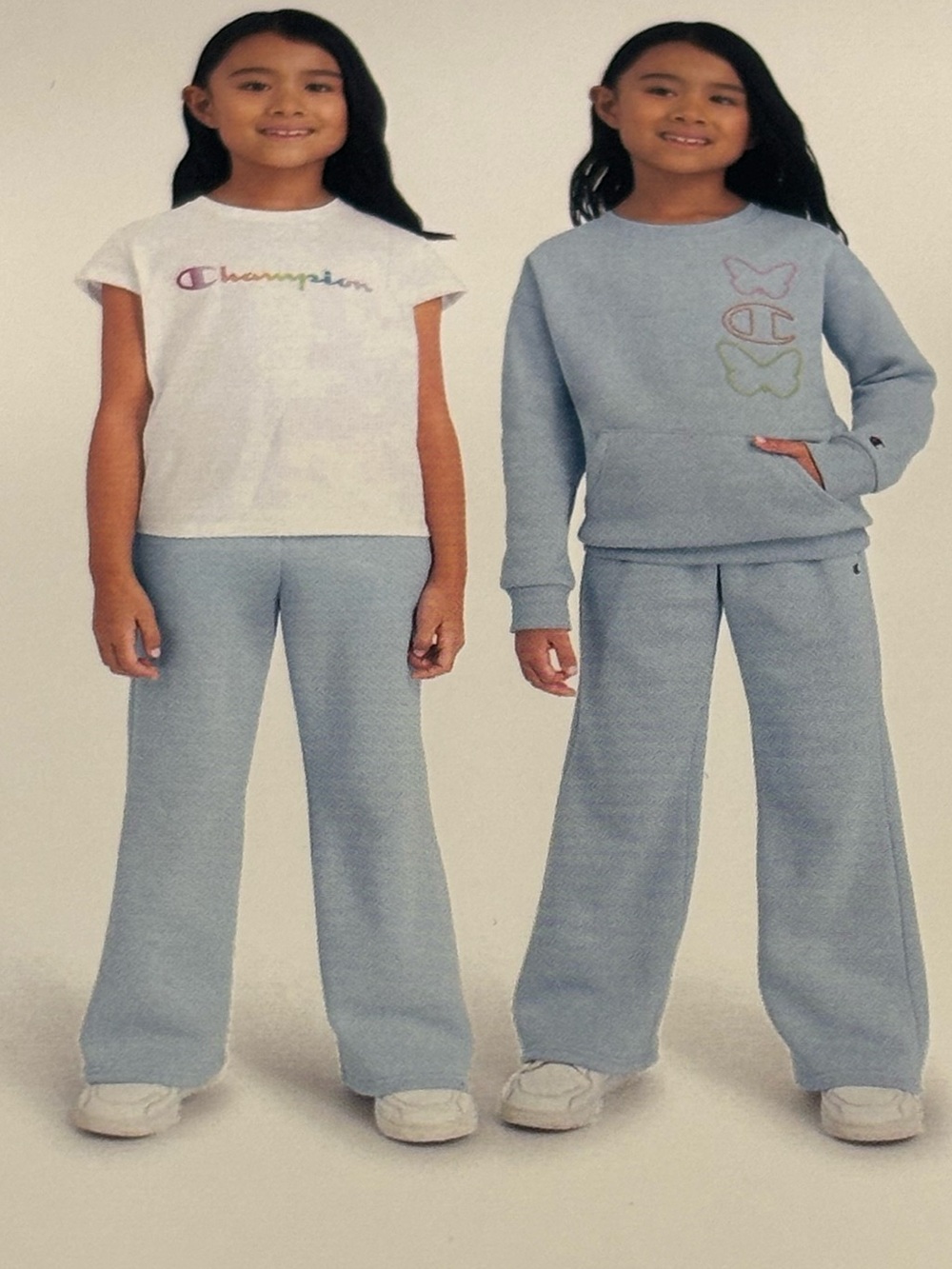 Champion Girls 3 Piece Track Set - Track Pants, Tee and Sweatshirt. Size 5